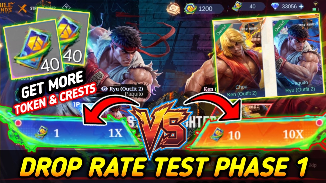 1X OR 10X DRAW ?! WHICH GIVES MORE CRESTS? DRAW MLBB X STREET FIGHTER PHASE 1! - MLBB