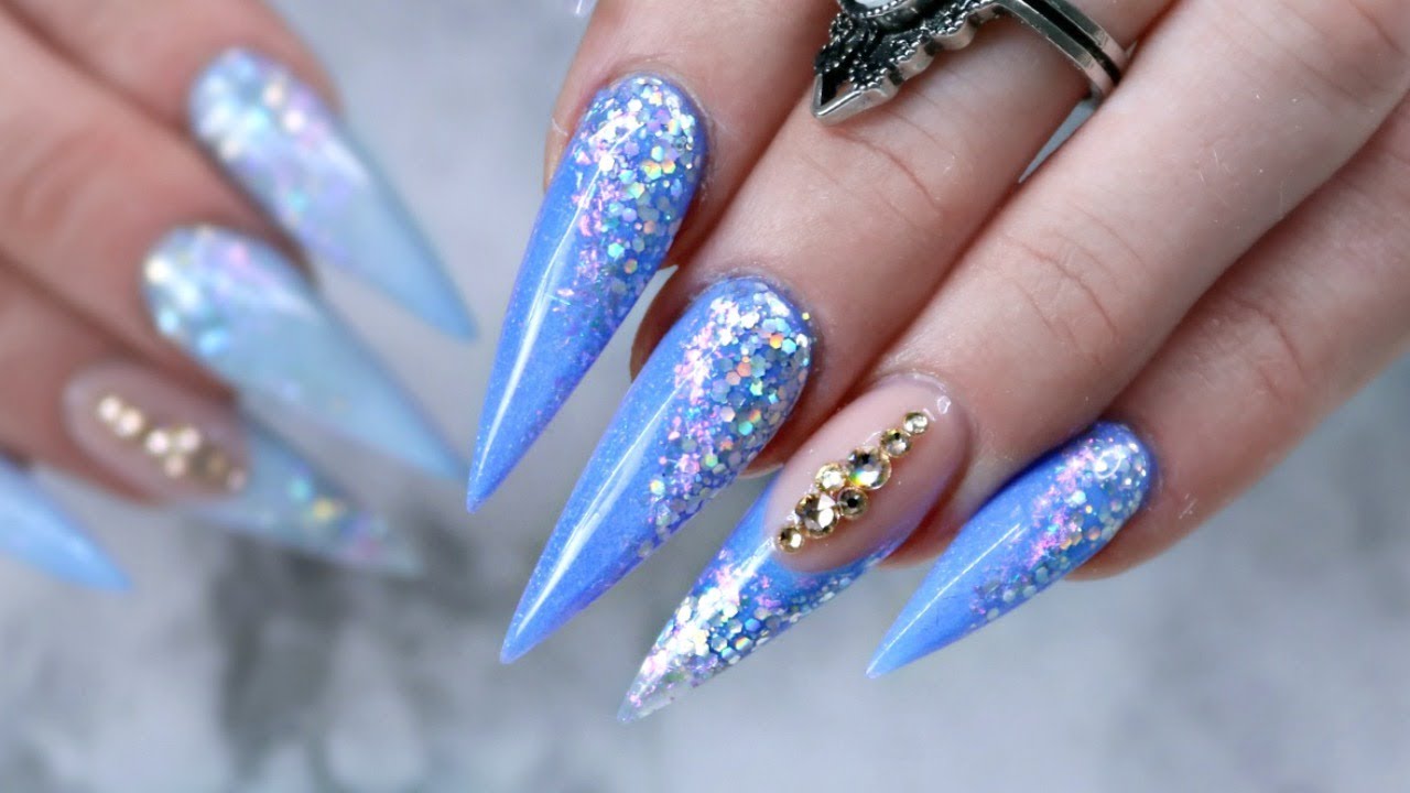 STILETTO NAILS ON MYSELF