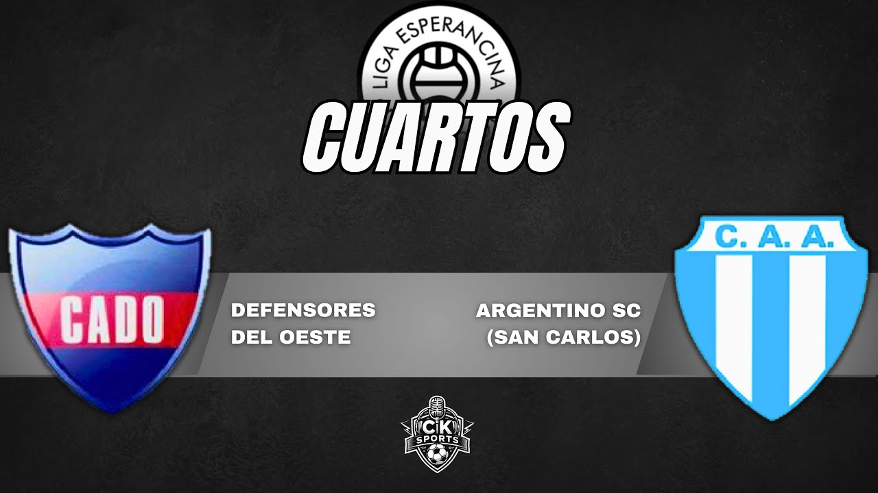 Defensores del Oeste  🆚  Argentino SCC | 1° División | Cuartos de Final |  Torneo Clausura 2025