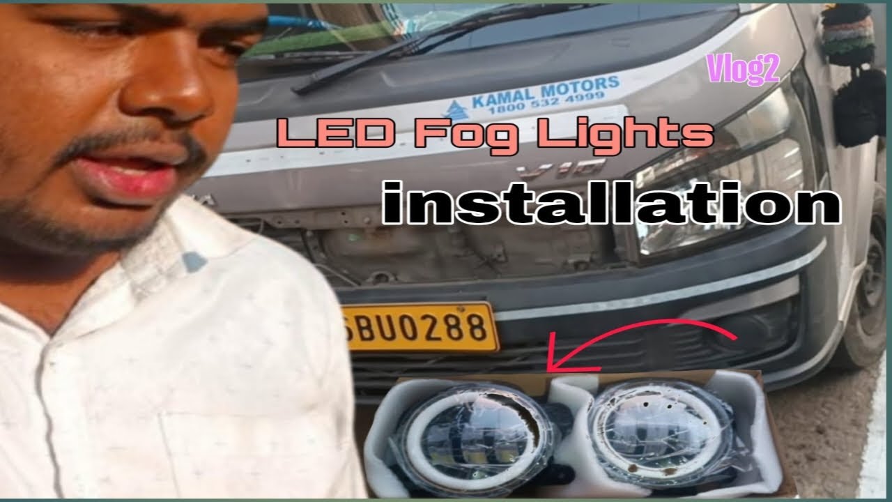 LED FOG LIGHT INSTALLATION || IN TATA INTRA V10 🔥☠️ #tataintra #intrav10 #driver #driverlife #viral