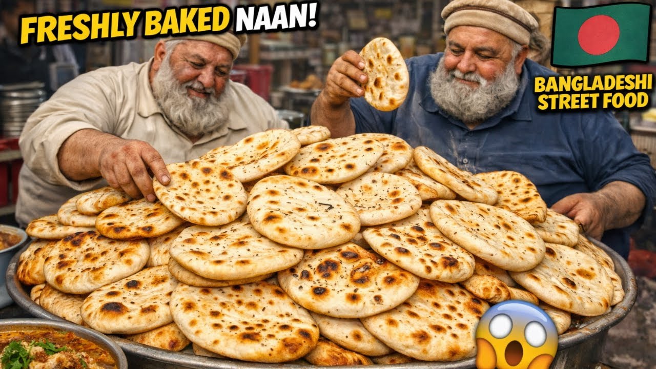Most Satisfying Tandoori Bread Making Ever 🔥 Ultimate Street Food Compilation