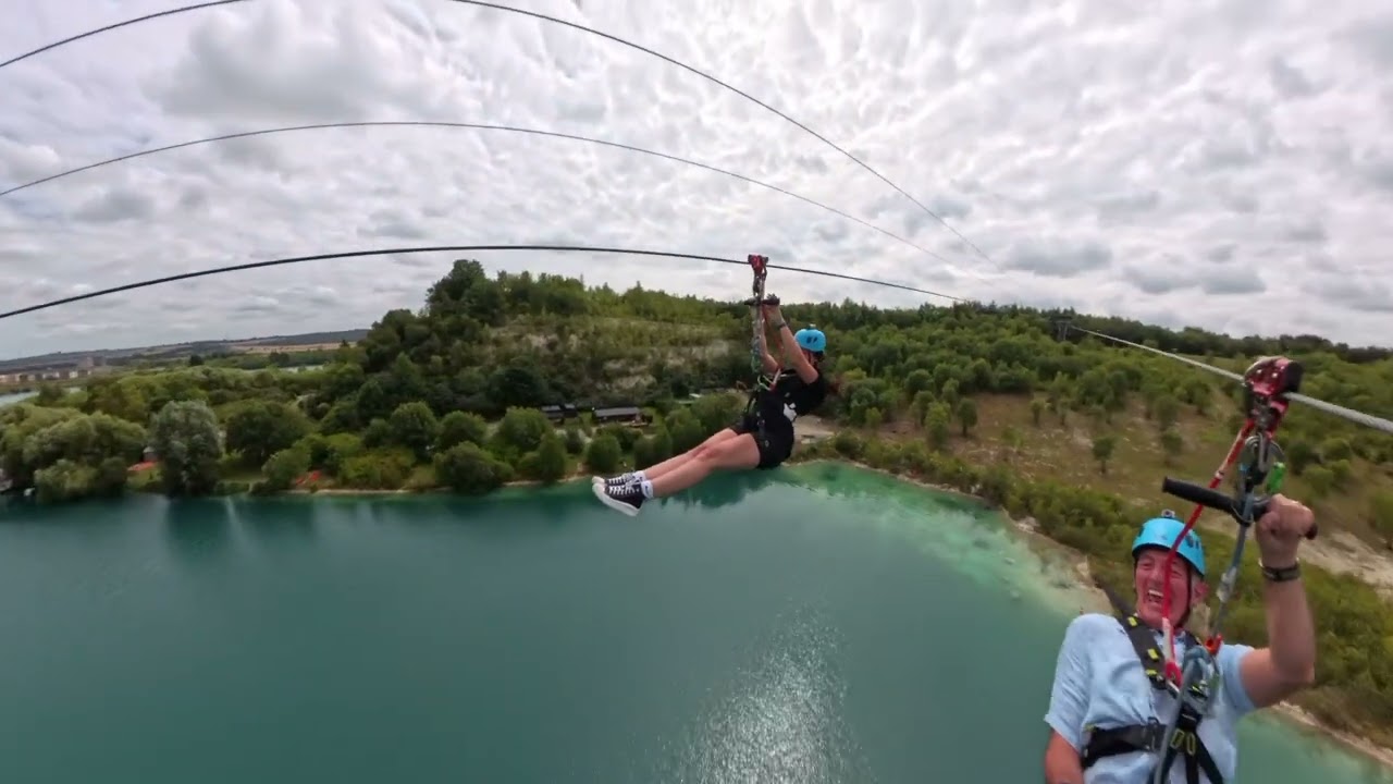 St  Andrews Lakes zip line run 2
