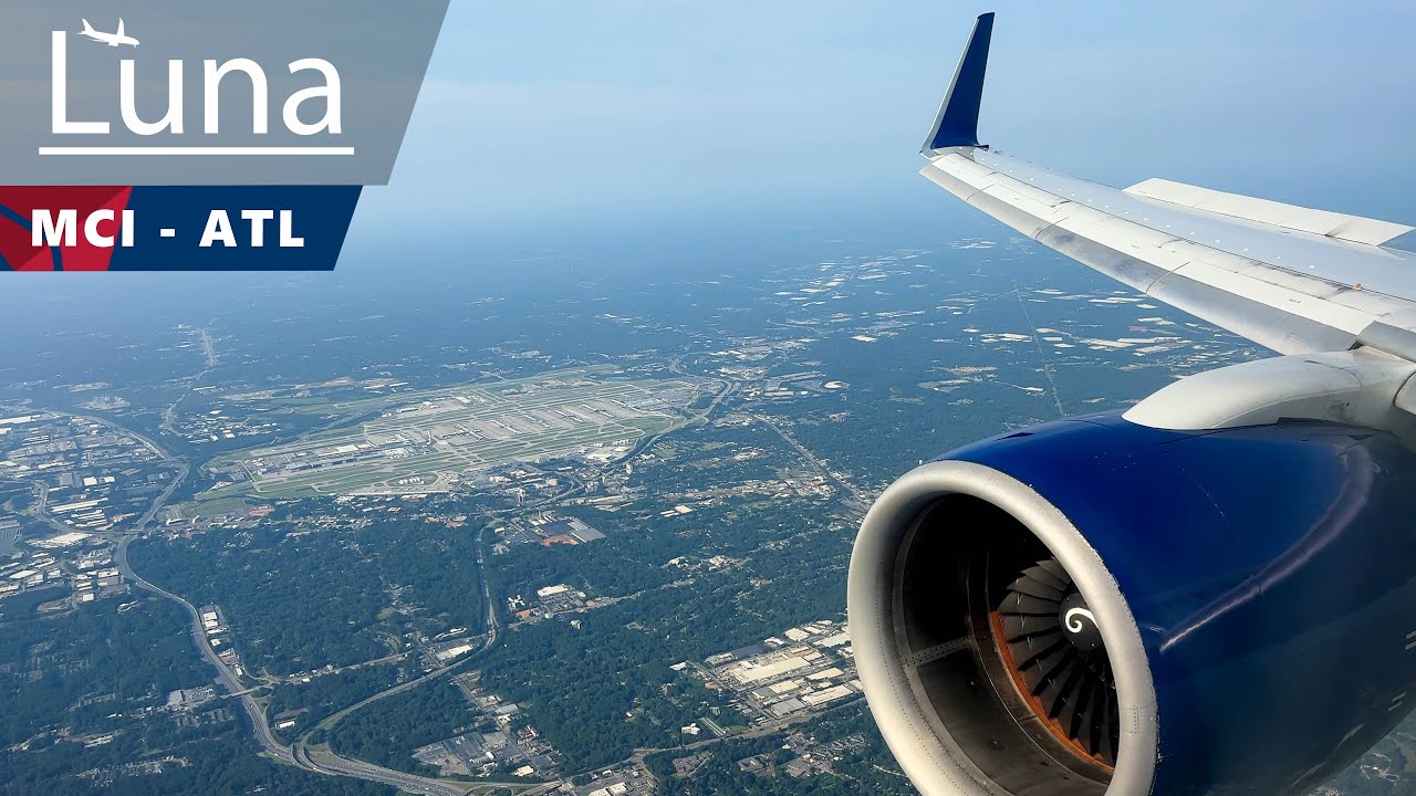 Delta Airlines Boeing 757-200 Flight From Kansas City to Atlanta
