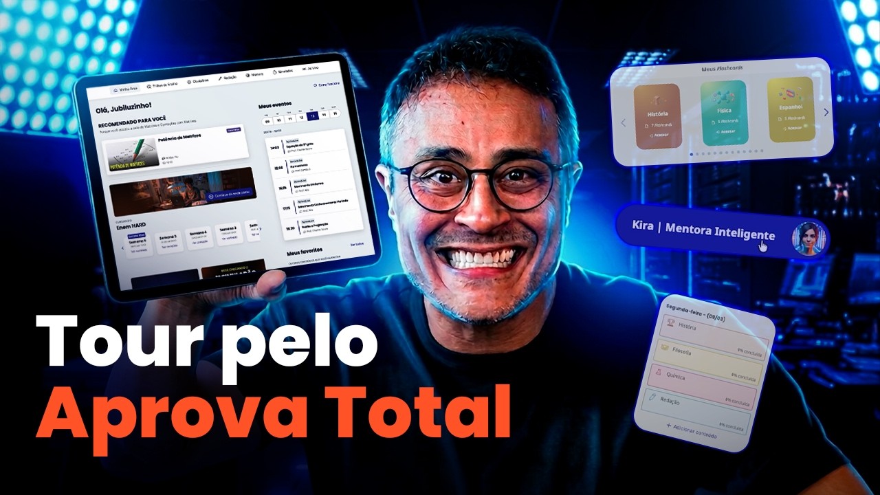Tour Completo pelo Aprova Total (2026) | O Melhor Cursinho para ENEM e Vestibulares