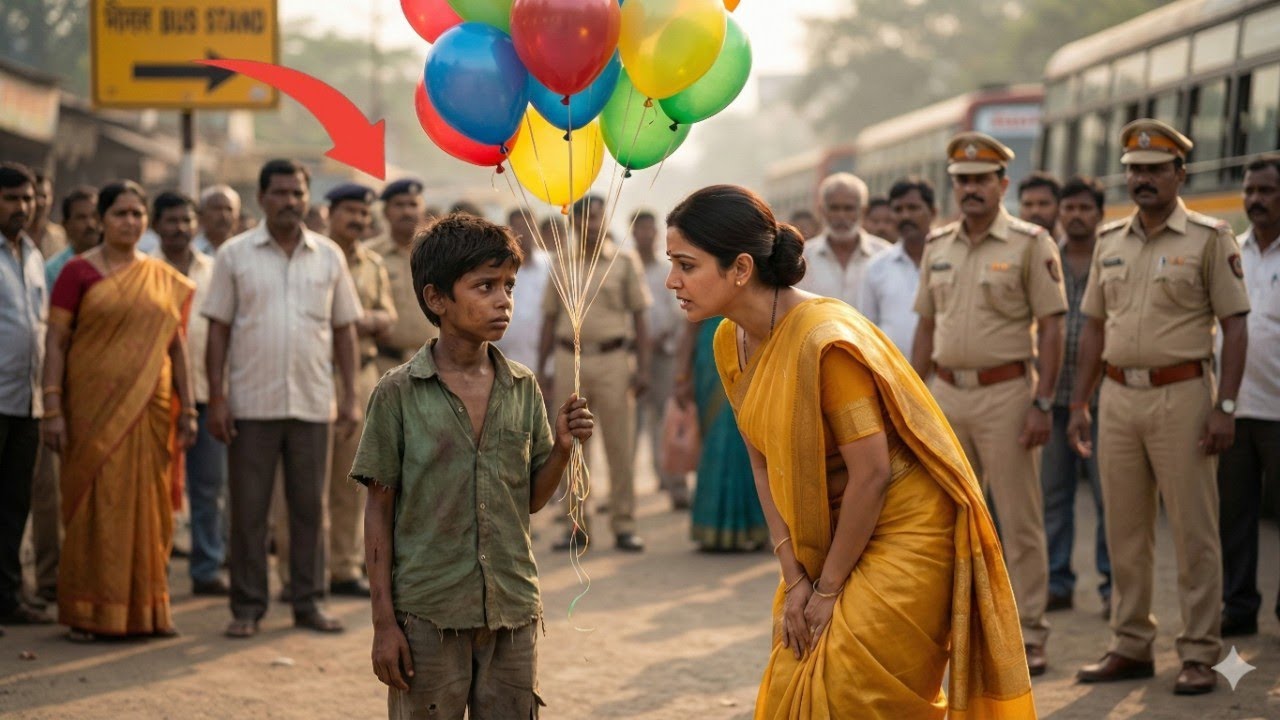 एक अमीर औरत ने जब अपने ही बेटे को सिग्नल पर गुब्बारे बेचते देखा उसके बाद जो हुआ...