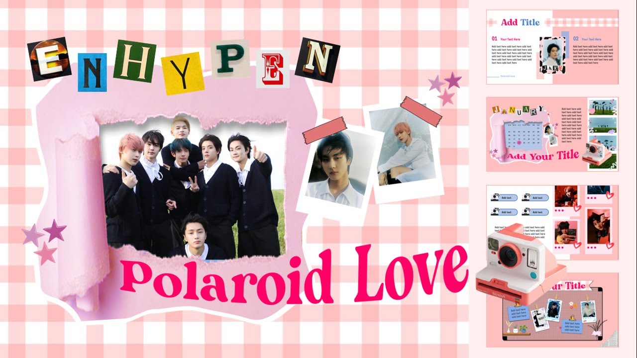 Polaroid Theme #4 Aesthetic PPT #freetemplate #enhypen #polaroidlove