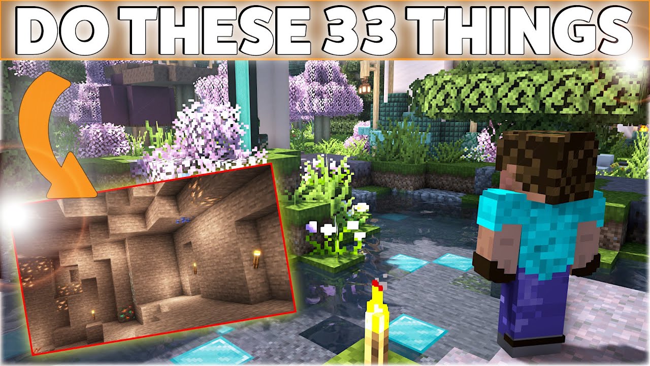 Сделайте эти 33 вещи, чтобы стать ЛУЧШЕ в Minecraft Survival и сэкономить ЧАСЫ