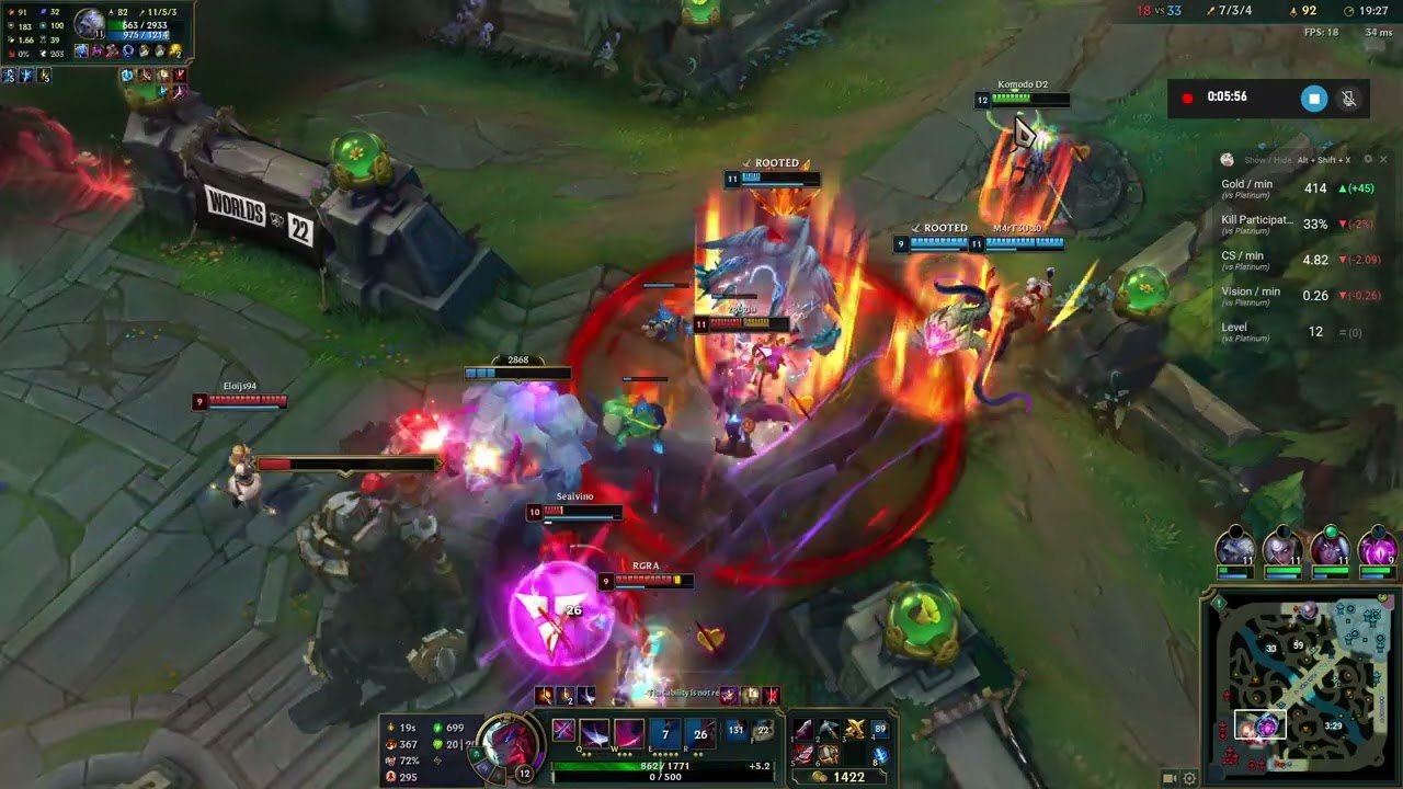 yone vs tristana mid stomping preseason 13 league of legends