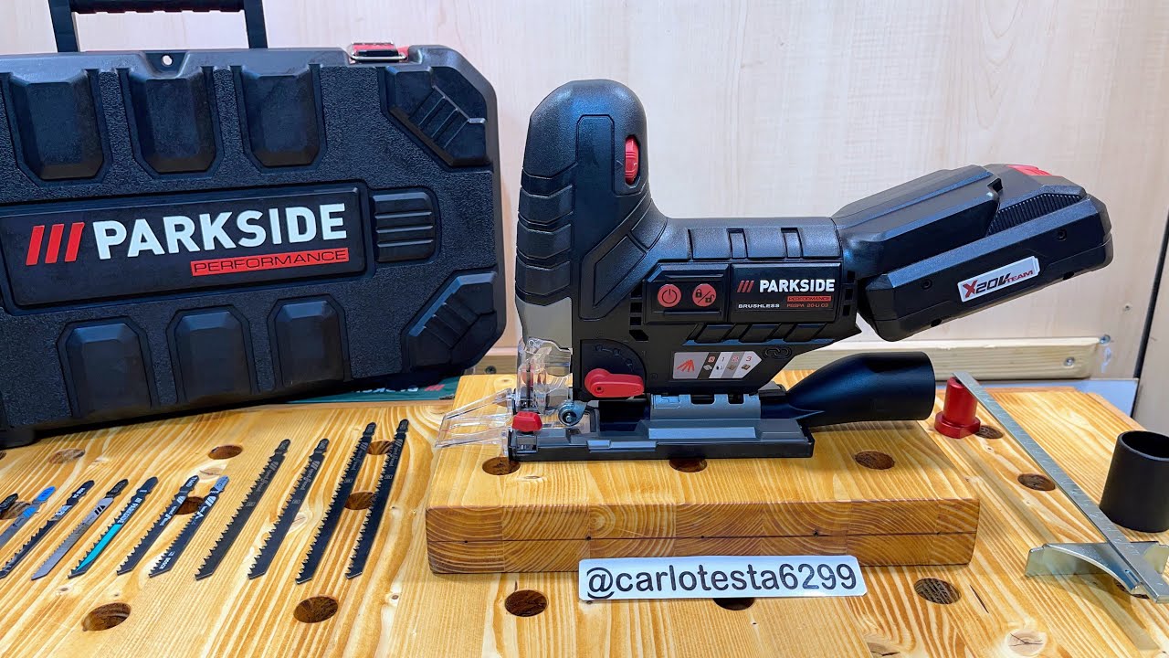 Parkside seghetto a pendolo ricaricabile 20V recensione tutorial seghetto alternativo Parkside Lidl
