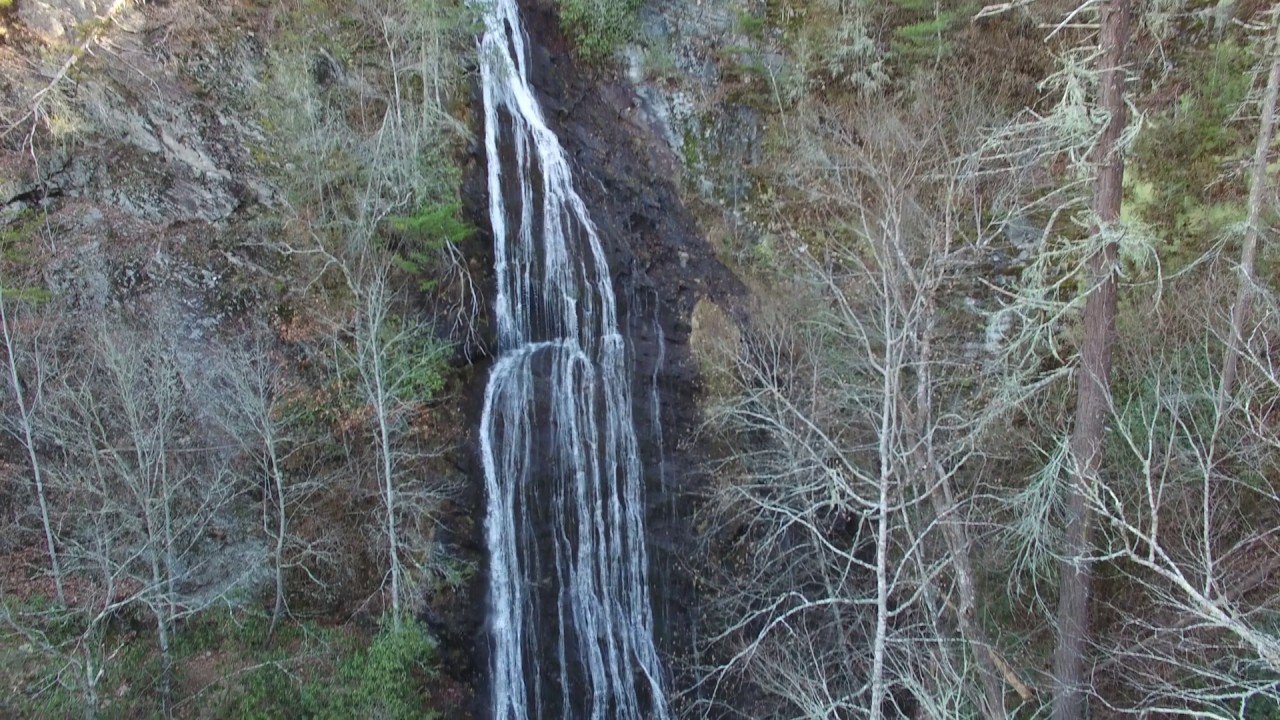 Waterfalls in the North Carolina Smoky Mountains at Bryson City