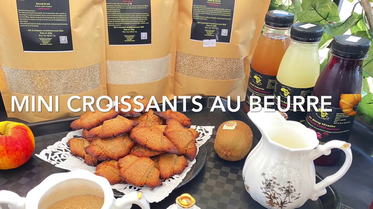 Mini Croissants au beurre &agrave; la farine de mil 🌾🥐