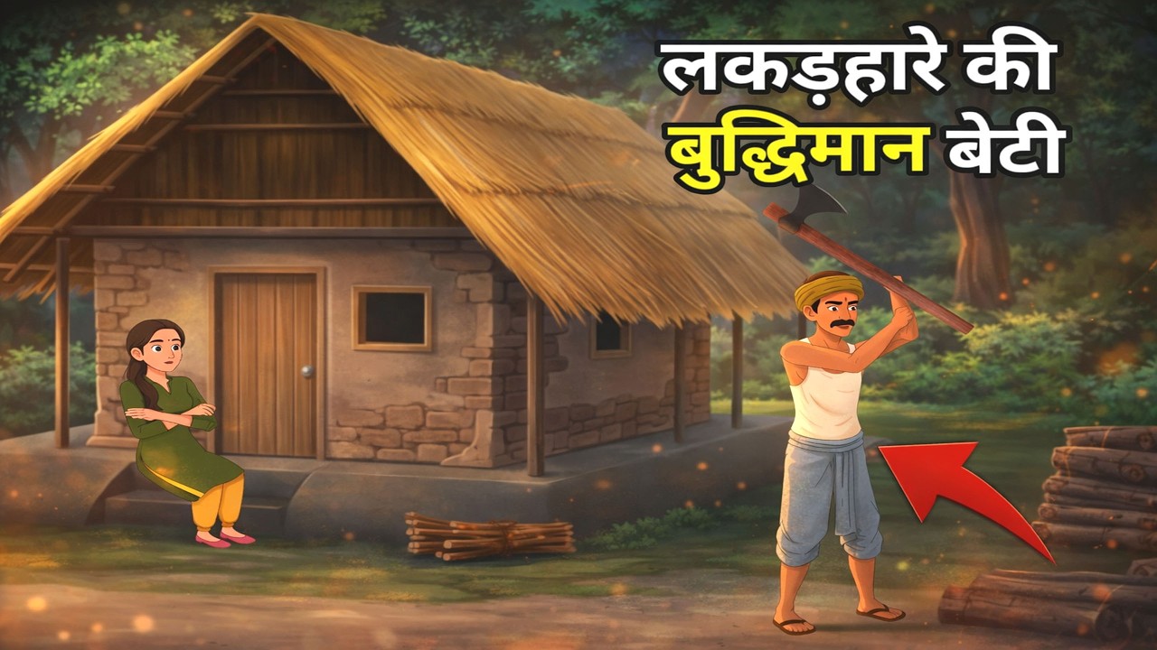 लकड़हारे की बुद्धिमान बेटी | परी कथा | Hindi Cartoon | Hindi परी कथा | Hindi fairy tale
