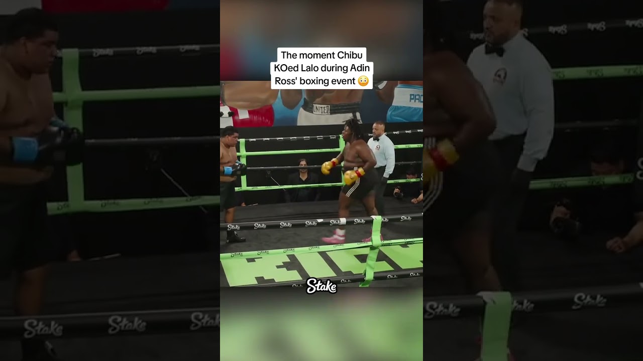 The moment Chibu KOed Lalo during Adin Ross' boxing event 😳