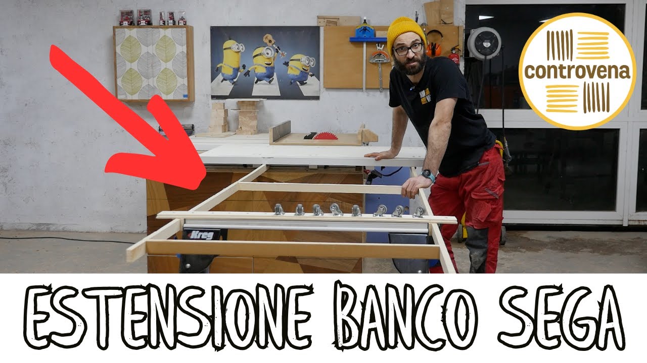 ESTENSIONE BANCO SEGA PER TAGLI LUNGHI | 3MDF #55 | 3 Minuti Di Falegnameria | Fai da te legno
