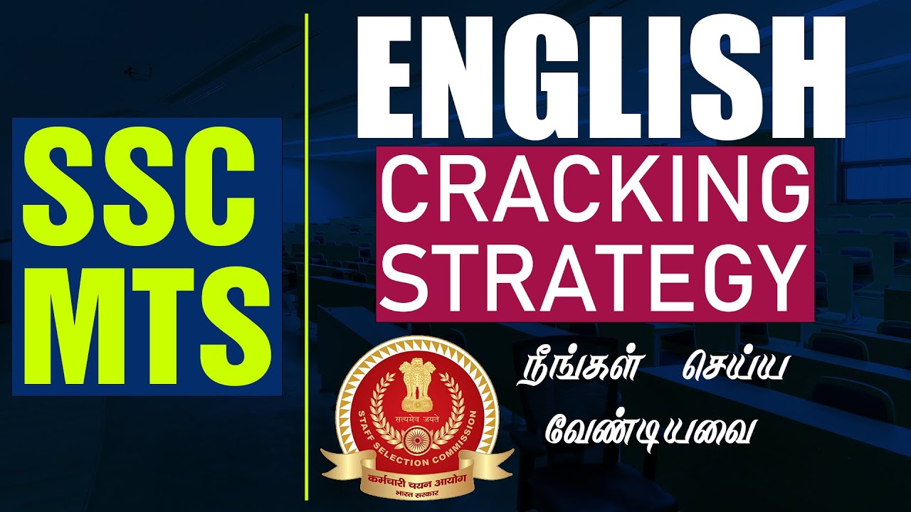 SSC-MTS English Cracking Strategy in Tamil