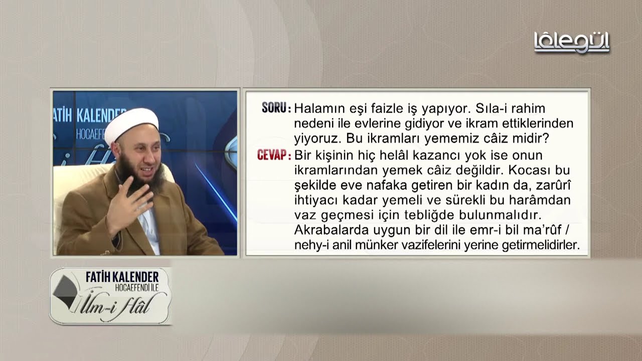 29-Halamın eşi fâizle iş yapıyor. Evlerine gittiğimizde ikrâm ettiklerinden yememiz câiz mi?