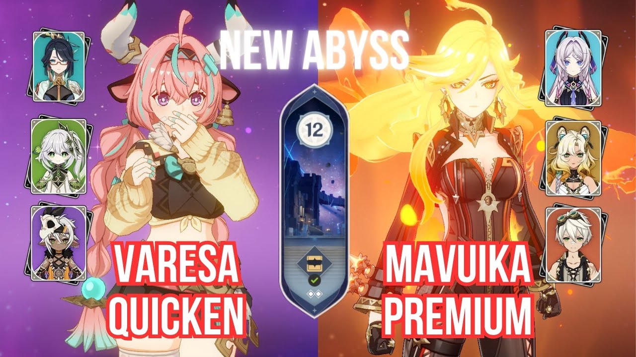NEW 5.5 ABYSS! C0 VARESA & C0 MAVUIKA | Genshin Impact