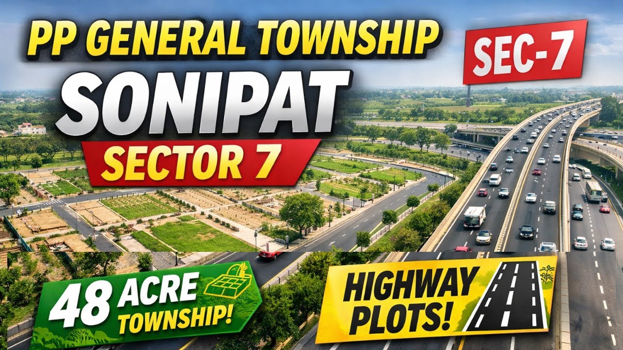 PP General Township Sonipat | Premium Plots Bang on Highway | Sector 7 | 48 Acre Township in Sonipat