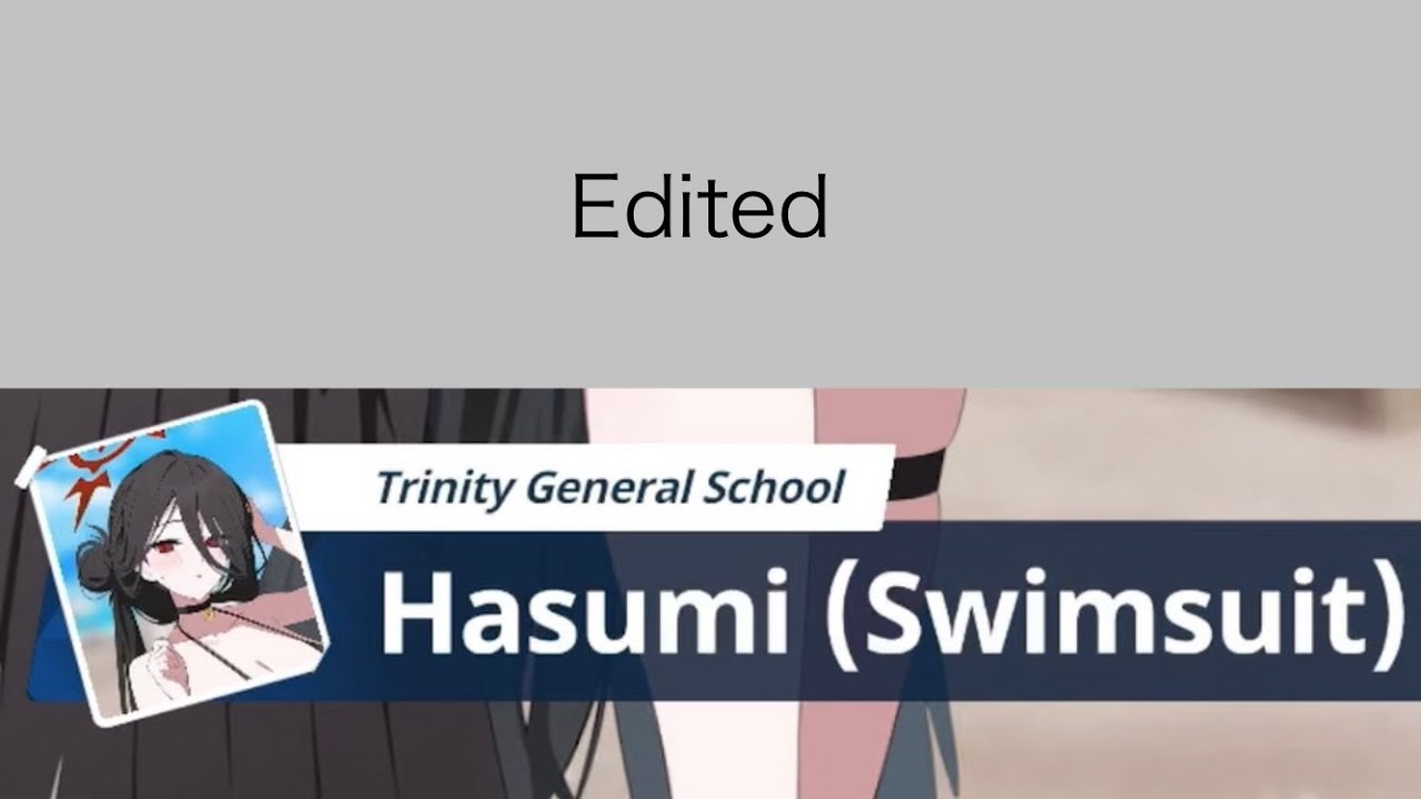 Anti-Restriction【Relationship Stories】Hasumi(Swimsuit)【Blue Archive】(edited)