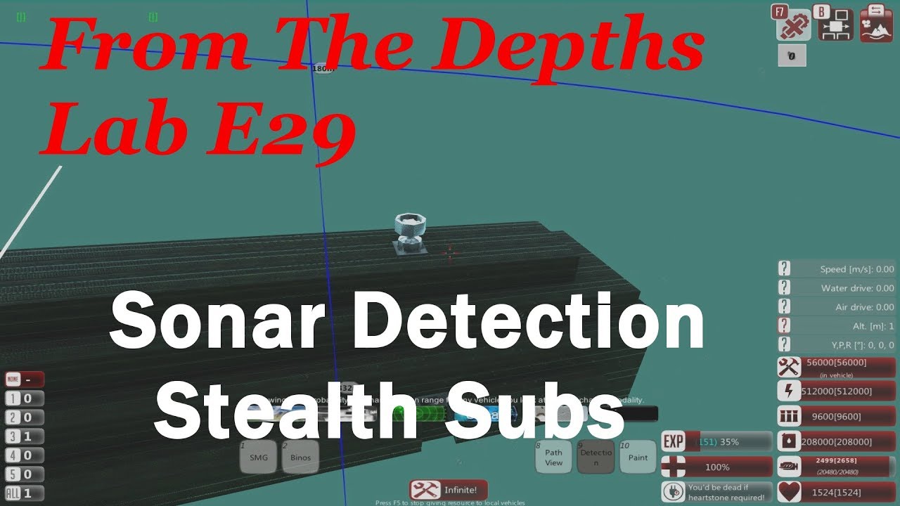 From The Depths Lab E29-Sonar Detection and Stealth Subs 2.3.1 ,LetsPlay,Playthrough