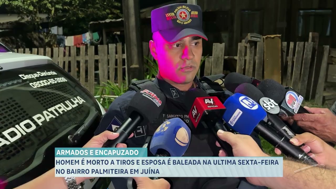 HOMEM É MORTO A TIROS E ESPOSA É BALEADA NA ULTIMA SEXTA FEIRA NO BAIRRO PALMITEIRA EM JUÍNA