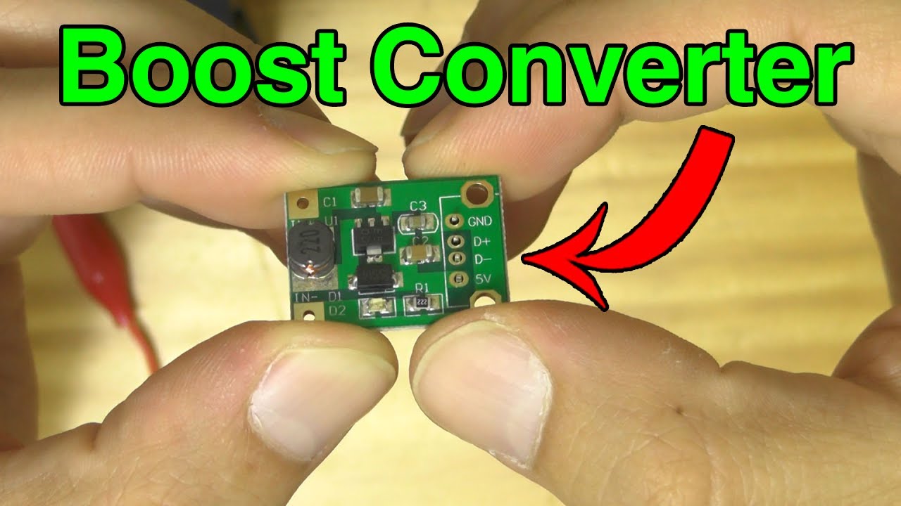 في المختبر :: 5- دائرة رفع الجهد Boost Converter
