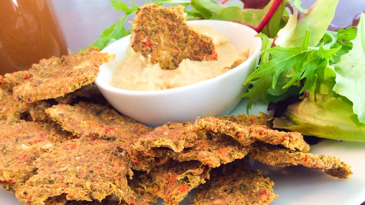 Vegetable Crackers Recipe - Vegan, Gluten-Free, Raw