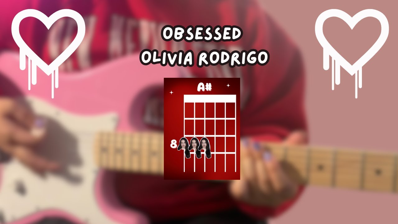 Guitar Tutorial 🌸 Obsessed - OLIVIA RODRIGO 🌸 Electric Guitar w/Chords & Tabs