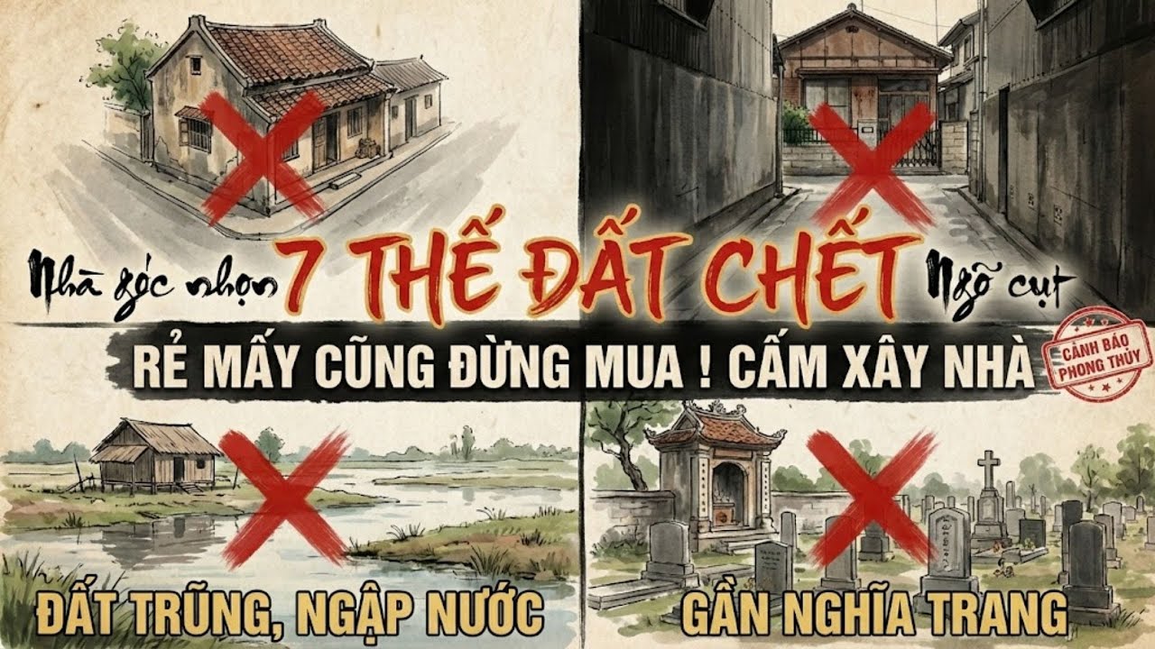 Thầy Phong Thủy :   7 Mảnh Đất Dù Rẻ Mấy Cũng Đừng Mua Càng Ở Càng Lụi | Phong Thủy