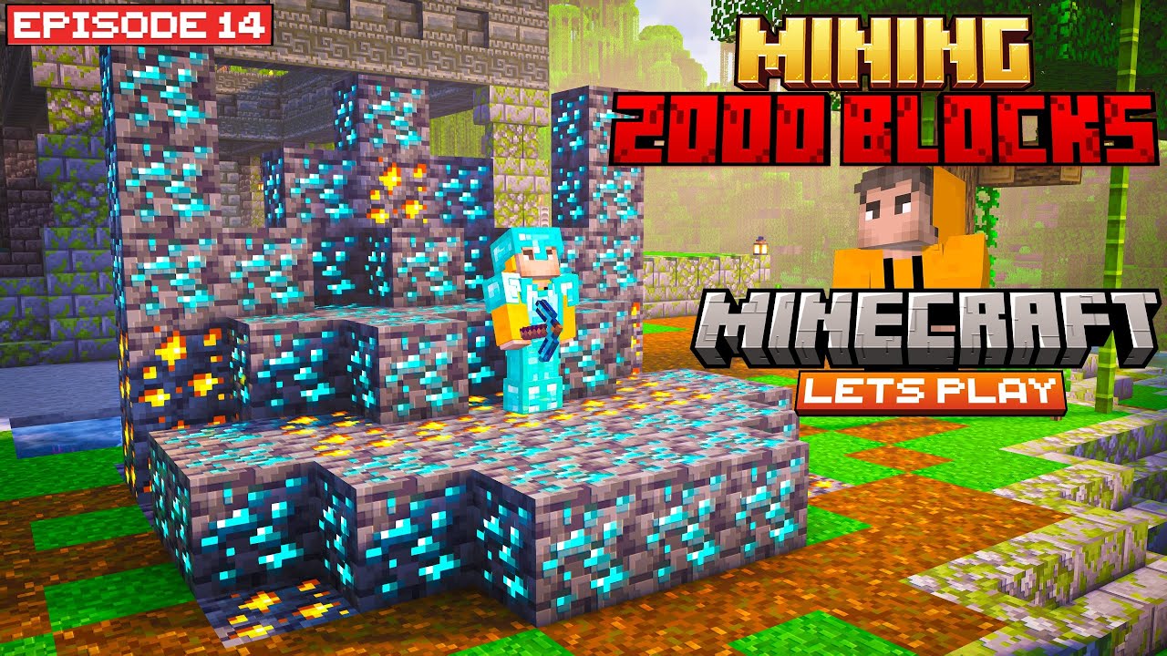 I MINED 2000 Blocks Straight⛏ | Minecraft Lets Play | #14 | THE COSMIC BOY