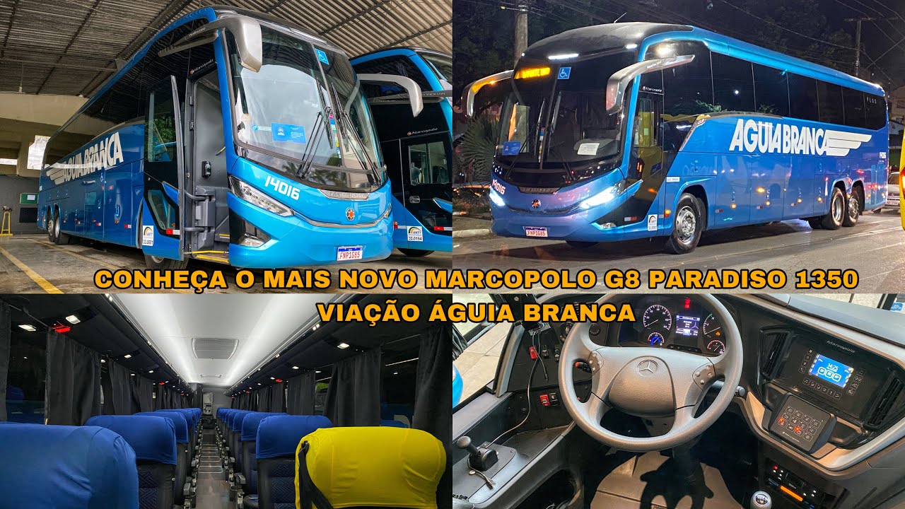 CONHEÇA O MAIS NOVO MARCOPOLO G8 1350 AGUIA BRANCA - 14016 da Série Salutaris.