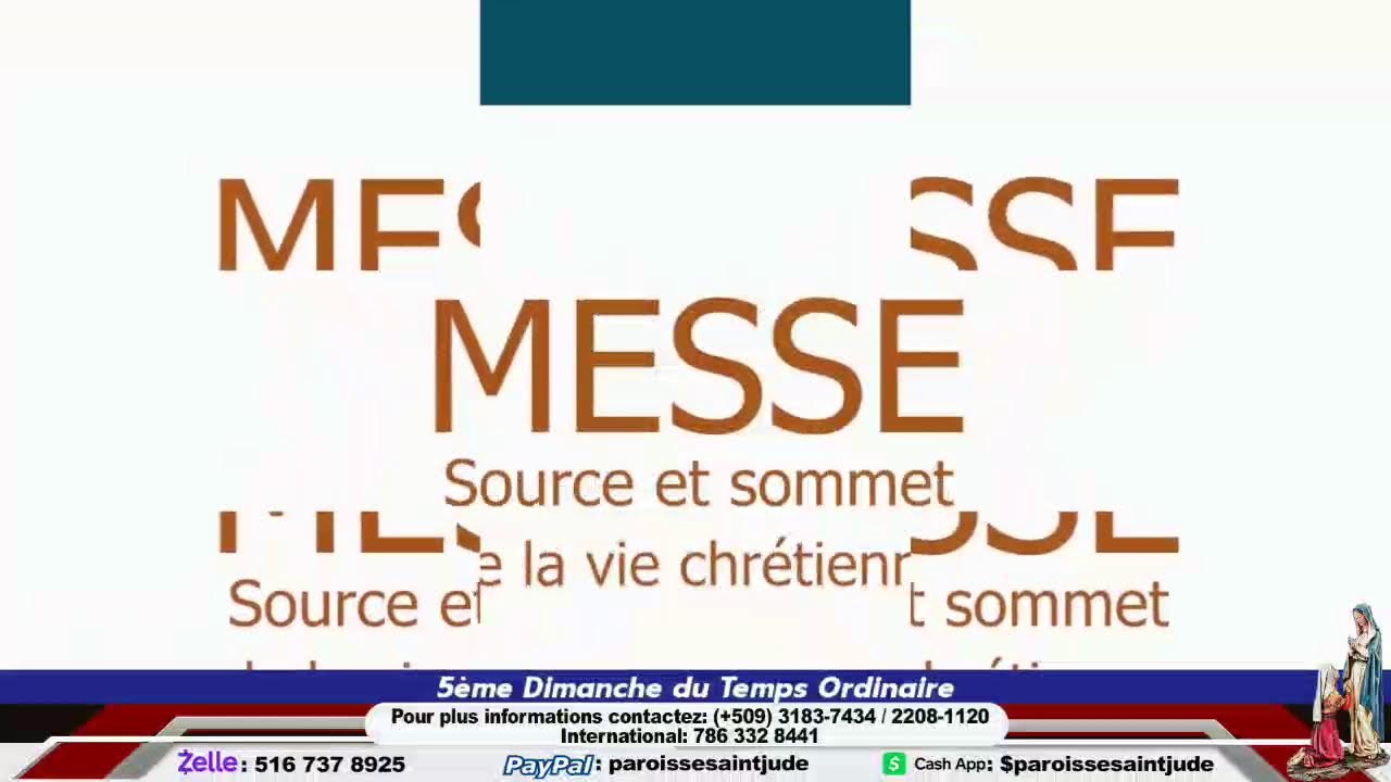 Dimanche 08 Février 2026 // 5ème Dimanche du Temps Ordinaire