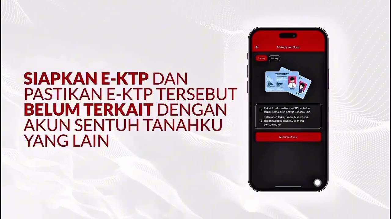 Proses Verifikasi Akun Sentuh Tanahku