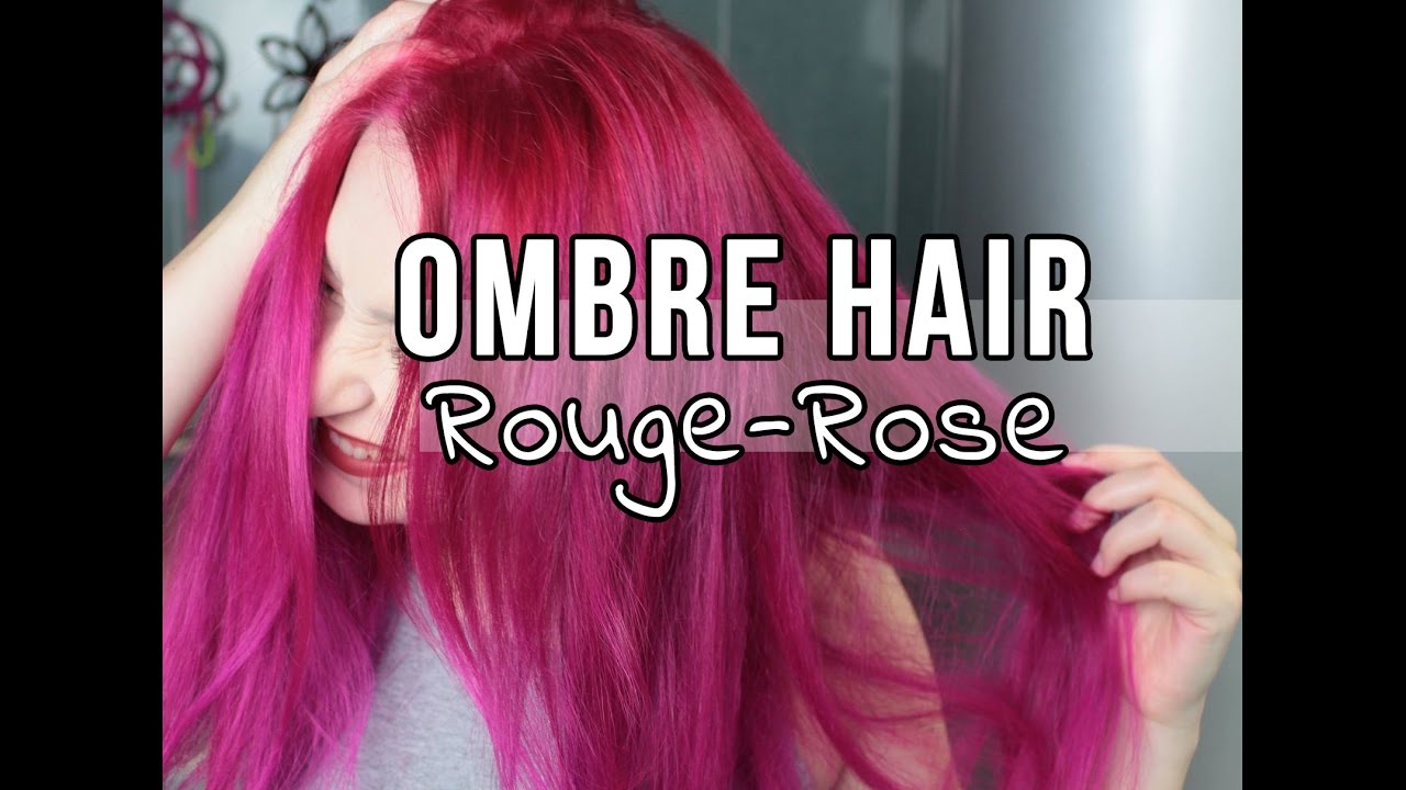 OMBRE HAIR RED PINK - Coloration rouge rose avec Lariché Directions •.♦ Mermaid Hair