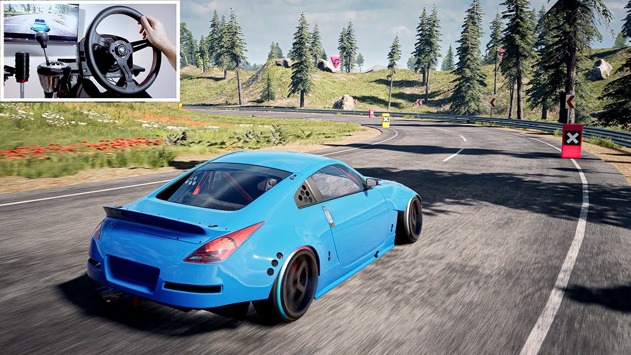 Nissan 350z TOUGE DRIFT - OverDrift Festival | (UltraWide) Steering wheel Gameplay