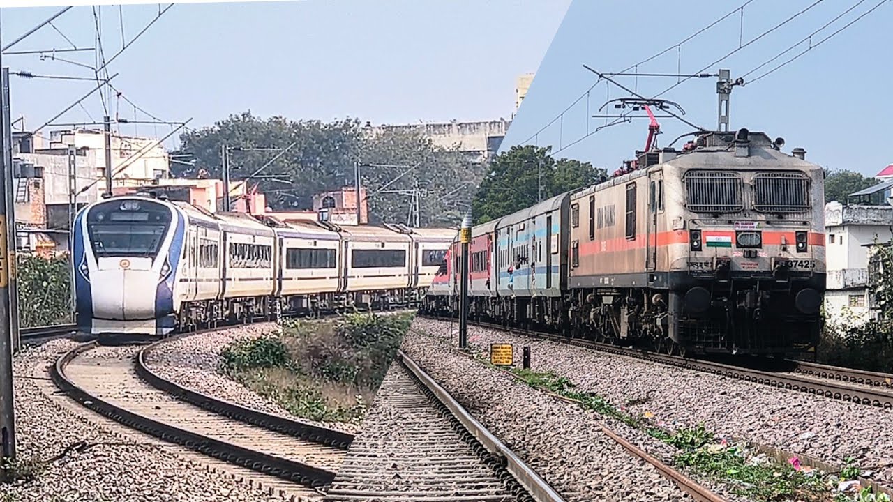 2 in 1 Complications | 90' curved Towards BNZ via DAl Capture WAP P7 & Vande Bharat Exp |