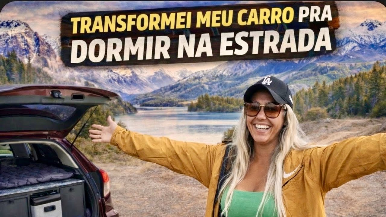TRANSFORMEI MEU CARRO PRA DORMIR NA ESTRADA — Mini Motorhome Completo!