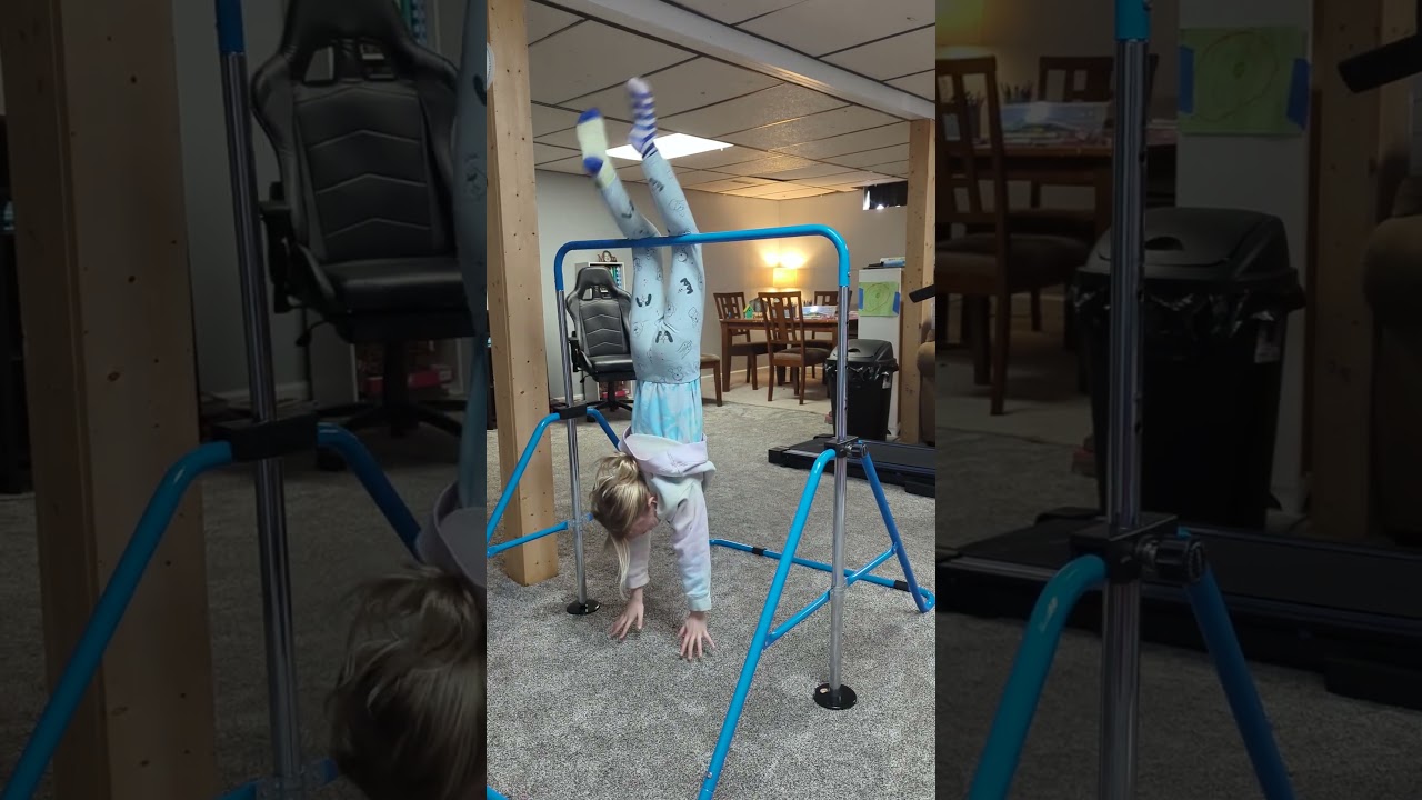 Avery's gymnastics how to do a penny drop at home #gymnast