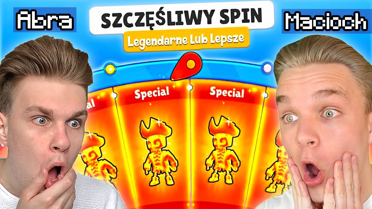ABRA vs MACIOCH: WALKA na SKINY w STUMBLE GUYS! *60x razy szczęśliwy spin*