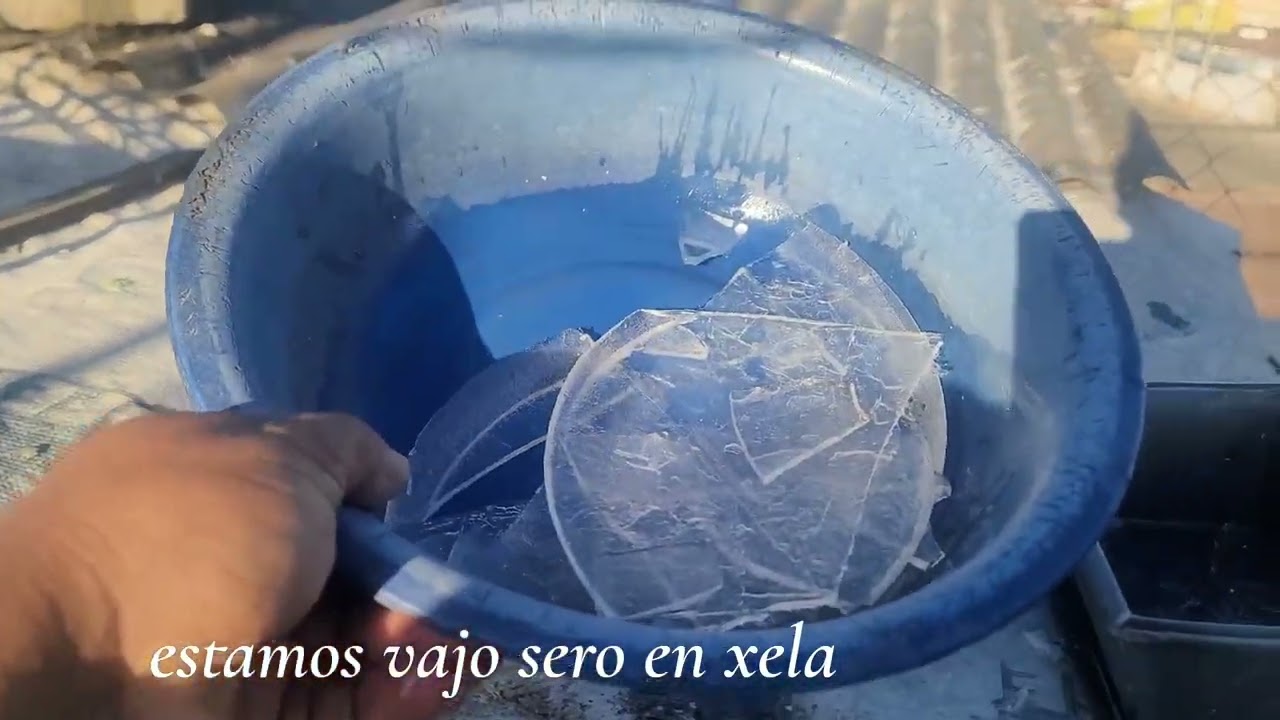 Santo  Dios xela se está combirtiendo  en hielo