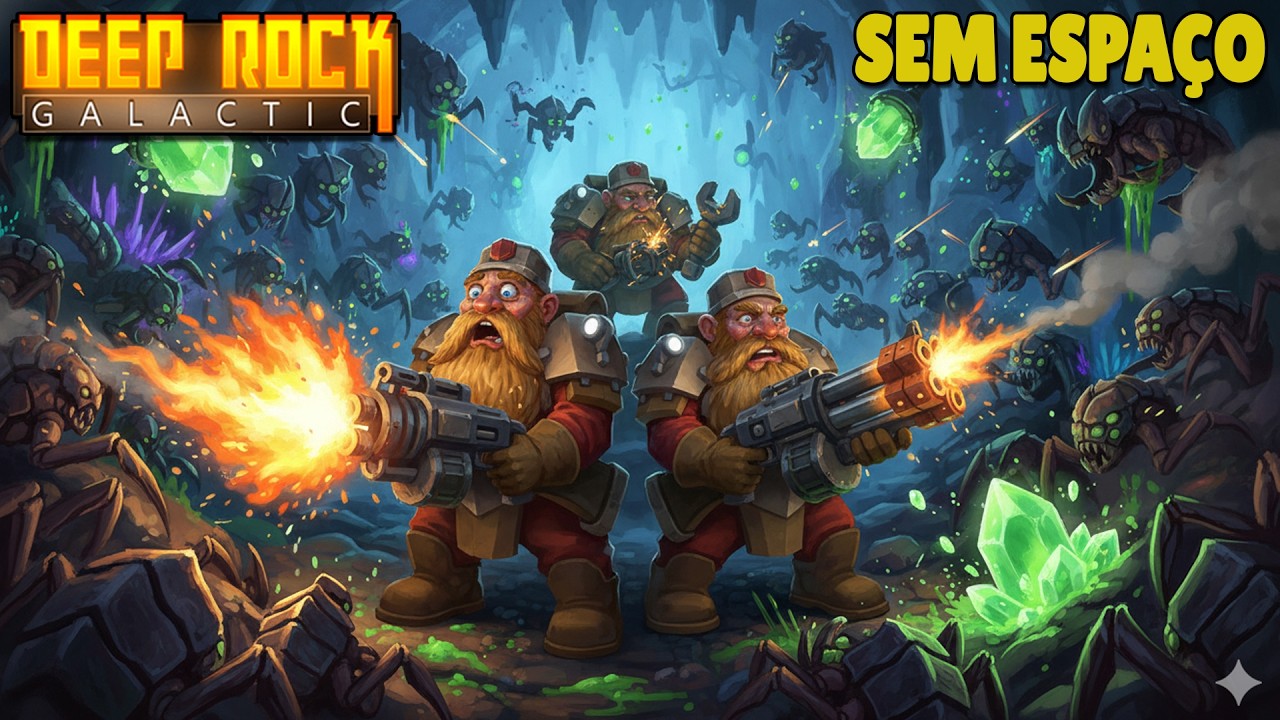 Deep Rock Galatic Missão infernal no começo feat Davi #drg #deeprockgalactic