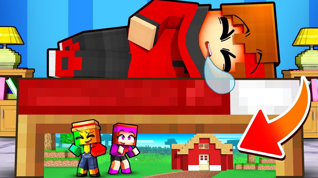 Talcado a une VILLE SECRETE sous son LIT sur Minecraft !