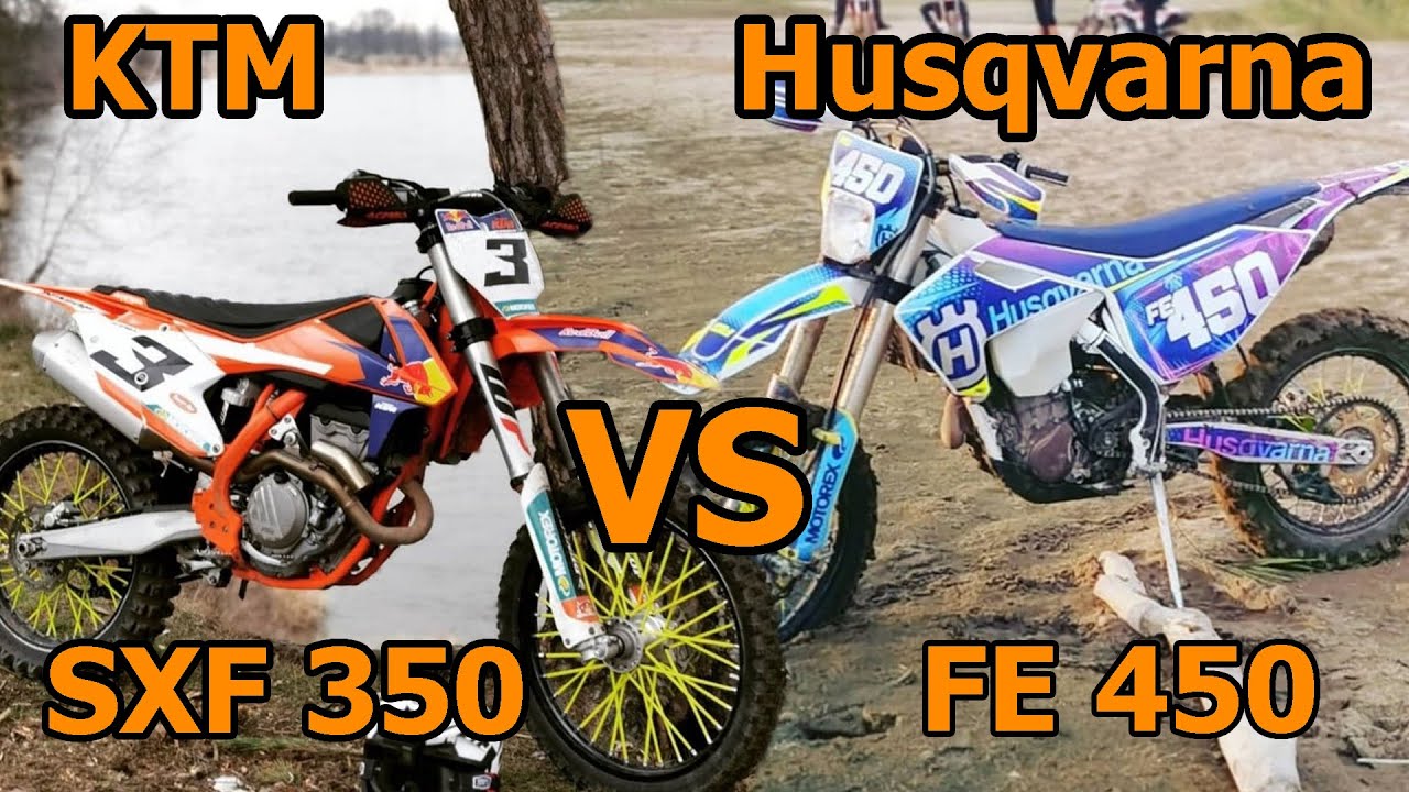 Wyścig Cross vs Enduro | KTM SXF350 VS HUSQVARNA FE450 (dwa z 2018)