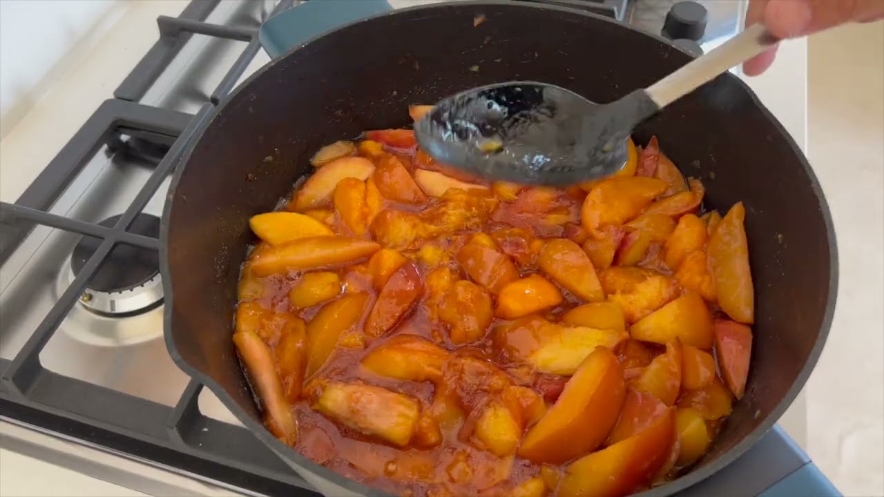Homemade Peach Jam easy recipe