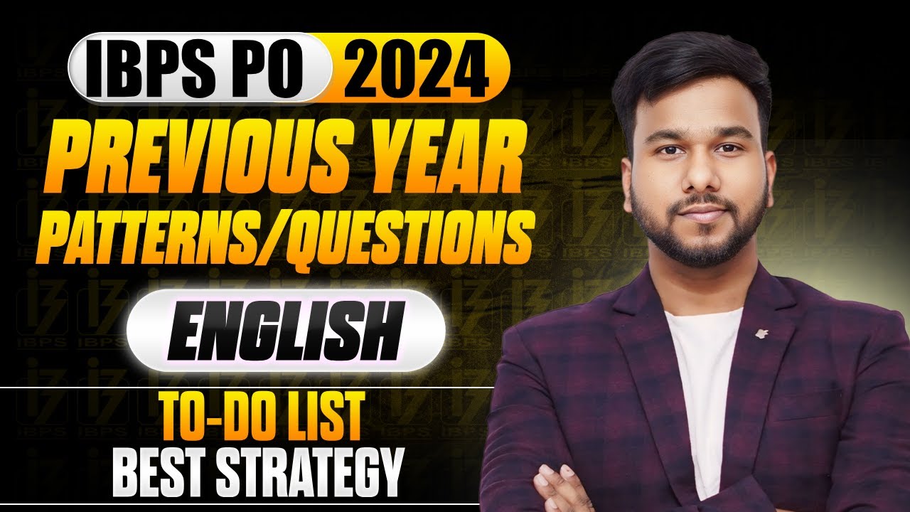 IBPS PO 2024 | PREVIOUS YEAR ENGLISH MEMORY BASED QUESTIONS | ENGLISH BY VARUN CHITRA SIR