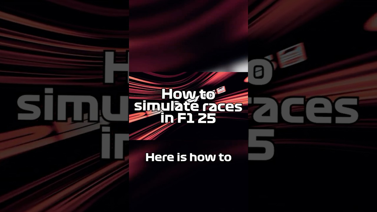How to simulate races in F1 25 MyTeam #10years #formula1 #f1simracing #f125 #f125myteam