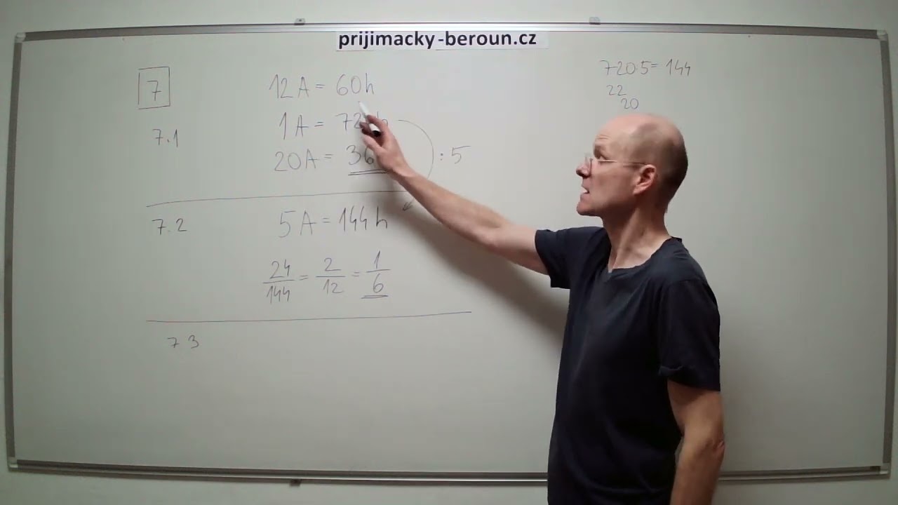 Cermat přijímačky nanečisto 2026 matematika - PŘÍKLAD 7