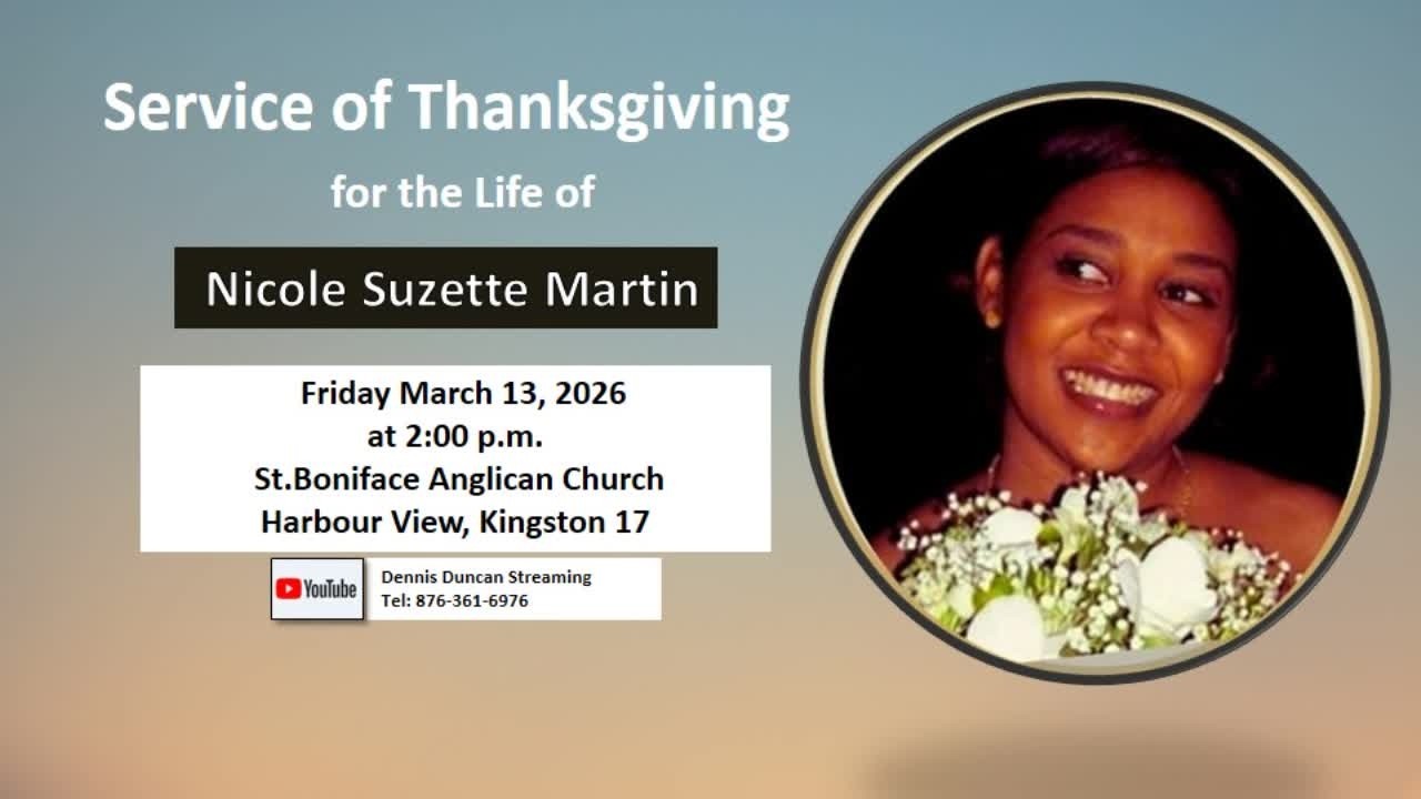 Thanksgiving Service for the Life of Nicole Suzette Martin