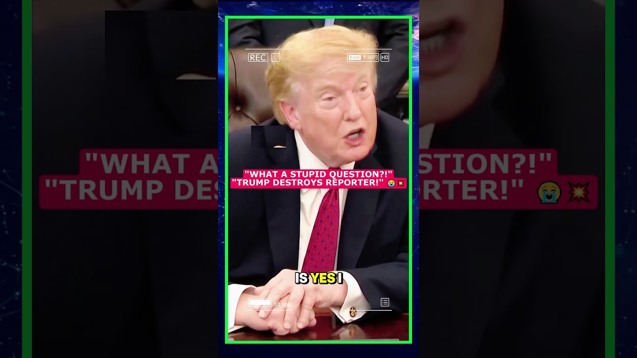 What A STUPID Question! Trump Brutally Shuts Down Reporter On Live TV! 🤯🚨 #shorts  #funny #comedy