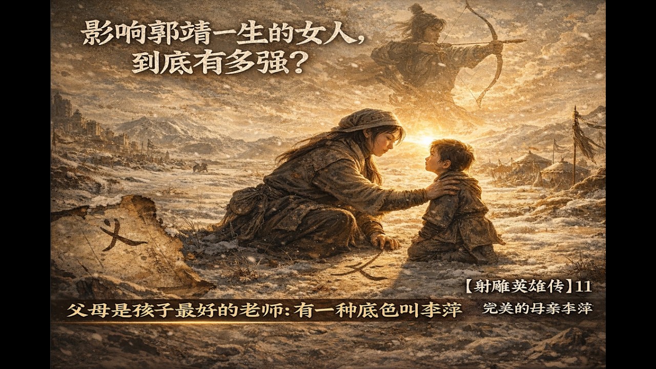 影响郭靖一生的女人，到底有多强？李萍不为人知的完美人设【射雕英雄传】11#射雕英雄傳 #金庸